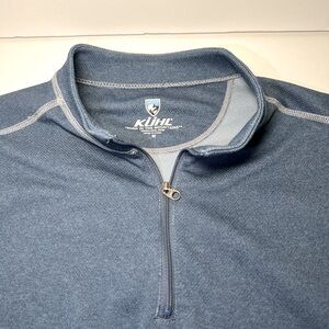 KUHL Born In The Mountains 1/4 Zip Sweater Pullover Short Sleeve Men’s Medium